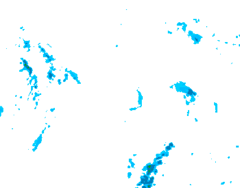 GDPS precipitation 036 hour forecast chart for Canada based on 2025/05/02 0000Z data