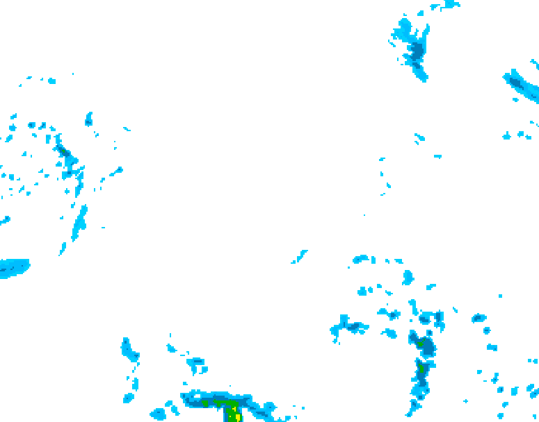 GDPS precipitation 108 hour forecast chart for Canada based on 2025/05/02 0000Z data
