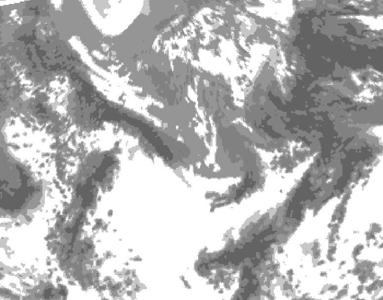 GDPS total cloud 048 hour forecast chart for Canada based on 2025/05/02 0000Z data