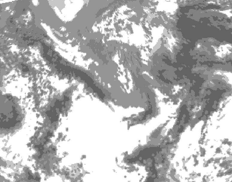 GDPS total cloud 036 hour forecast chart for Canada based on 2025/05/02 1200Z data
