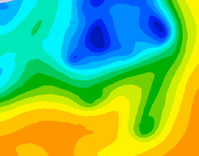 GDPS 500 millibar geopotential height 156 hour forecast chart for Canada based on 2025/05/03 0000Z data