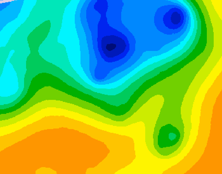 GDPS 500 millibar geopotential height 168 hour forecast chart for Canada based on 2025/05/03 0000Z data