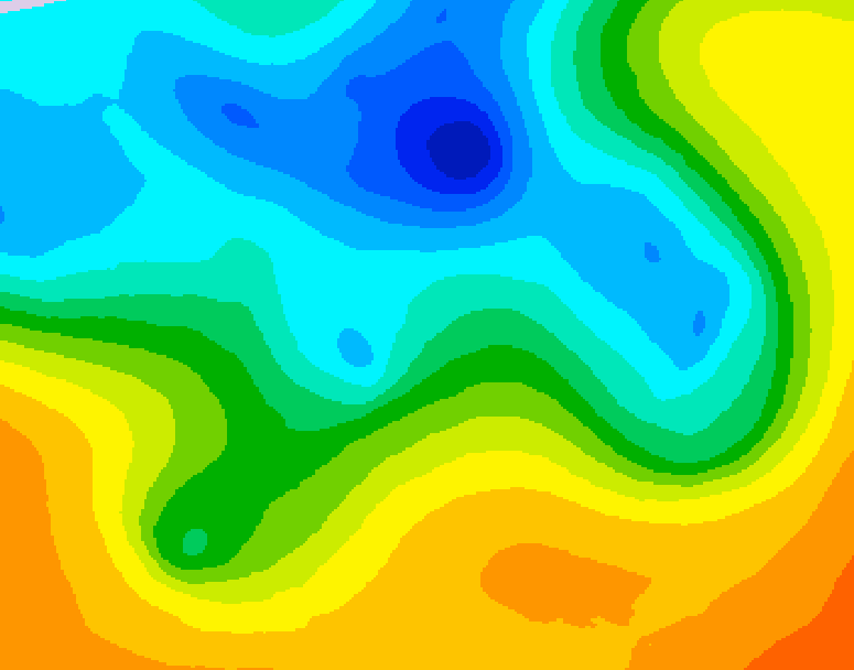 GDPS 500 millibar geopotential height 234 hour forecast chart for Canada based on 2025/05/03 0000Z data