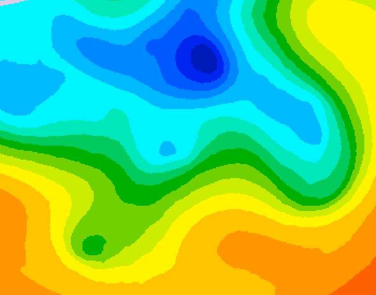GDPS 500 millibar geopotential height 240 hour forecast chart for Canada based on 2025/05/03 0000Z data