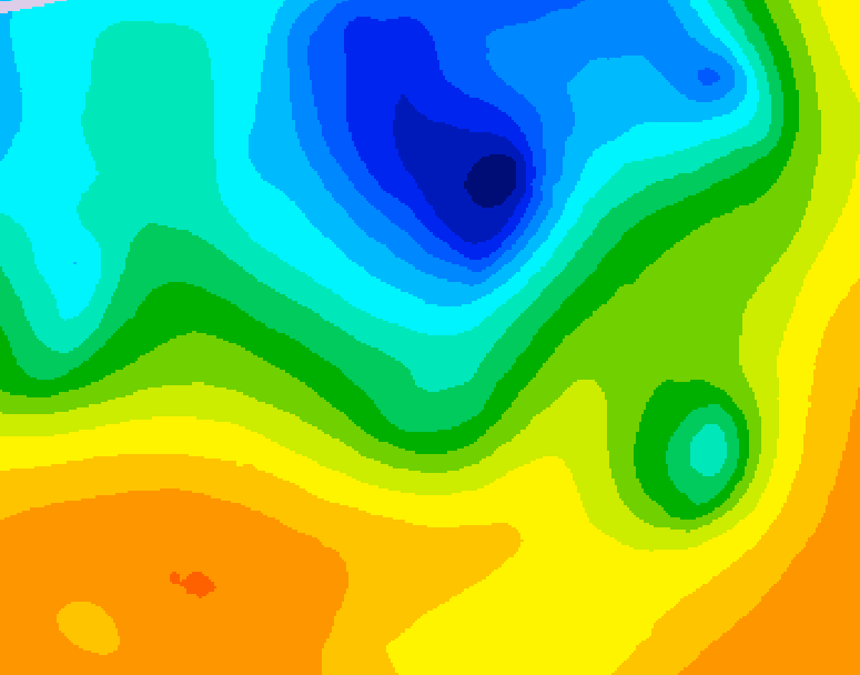 GDPS 500 millibar geopotential height 156 hour forecast chart for Canada based on 2025/05/03 1200Z data