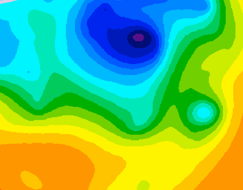GDPS 500 millibar geopotential height 168 hour forecast chart for Canada based on 2025/05/03 1200Z data