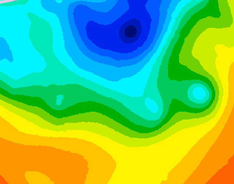 GDPS 500 millibar geopotential height 180 hour forecast chart for Canada based on 2025/05/03 1200Z data