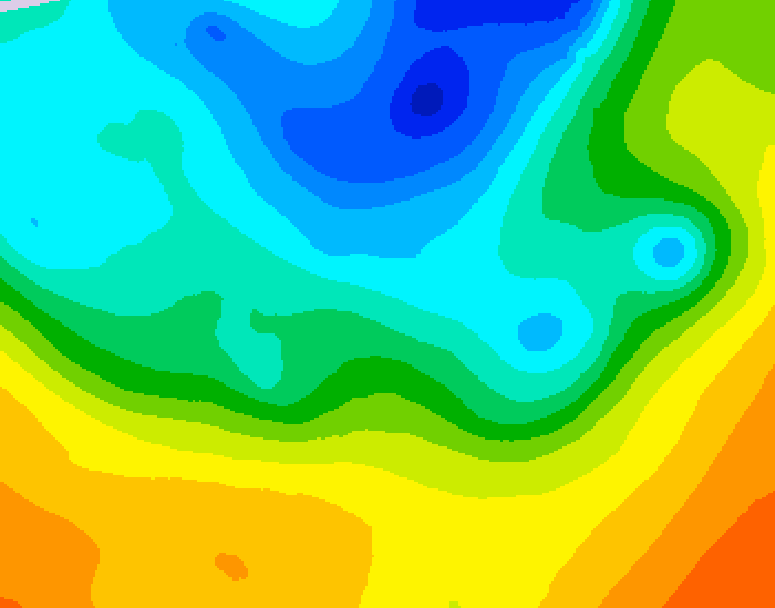 GDPS 500 millibar geopotential height 192 hour forecast chart for Canada based on 2025/05/03 1200Z data