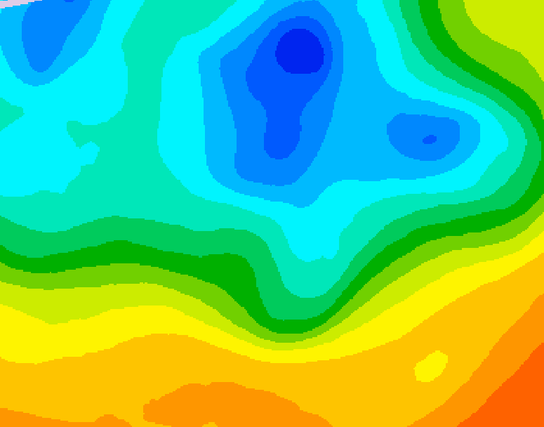 GDPS 500 millibar geopotential height 240 hour forecast chart for Canada based on 2025/05/03 1200Z data
