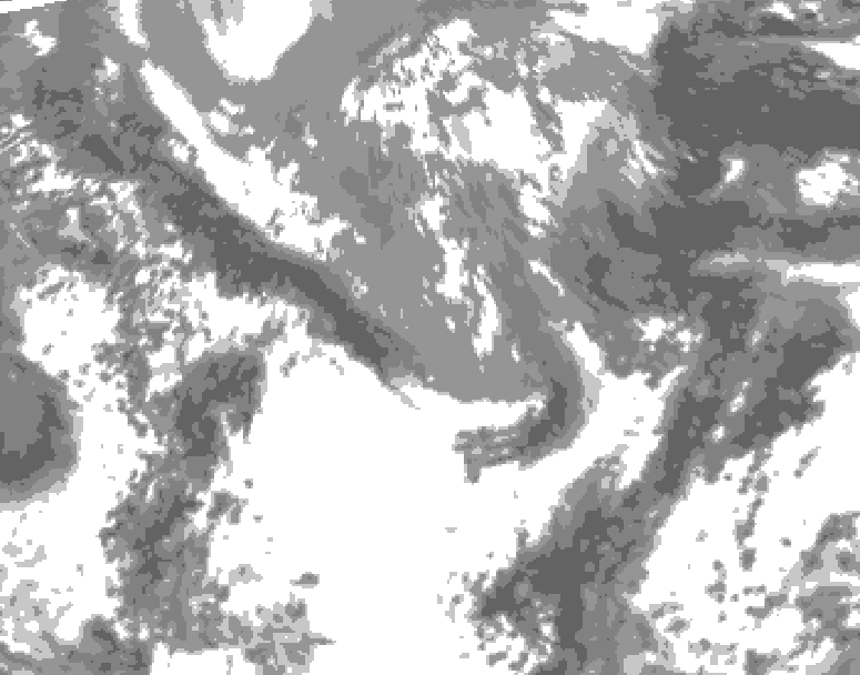 GDPS total cloud 024 hour forecast chart for Canada based on 2025/05/03 0000Z data