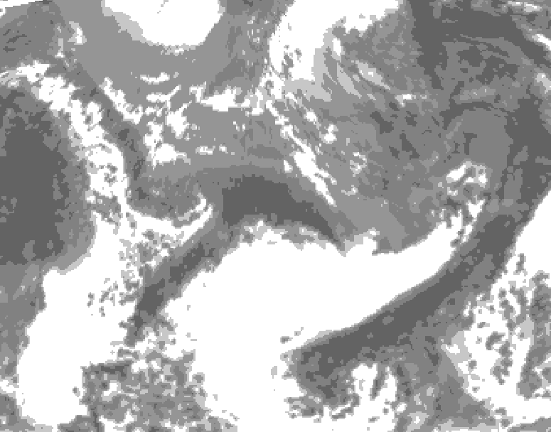 GDPS total cloud 048 hour forecast chart for Canada based on 2025/05/03 0000Z data