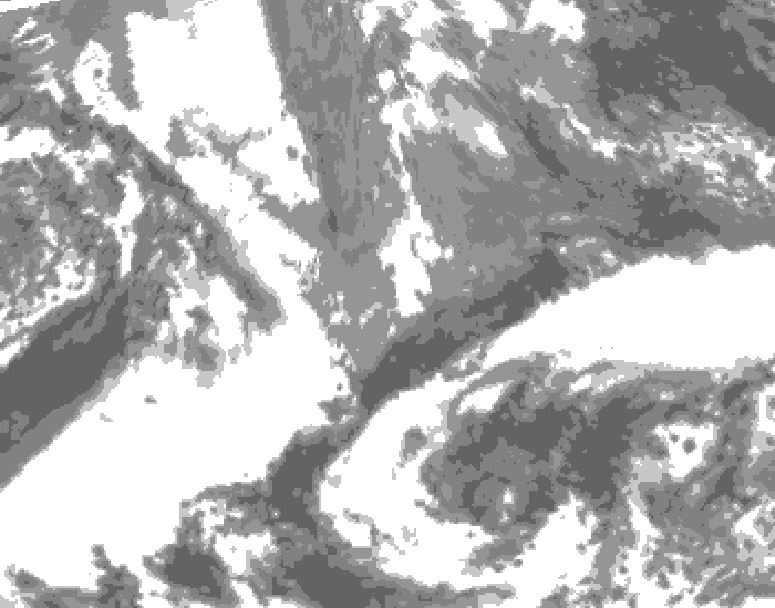 GDPS total cloud 084 hour forecast chart for Canada based on 2025/05/03 0000Z data