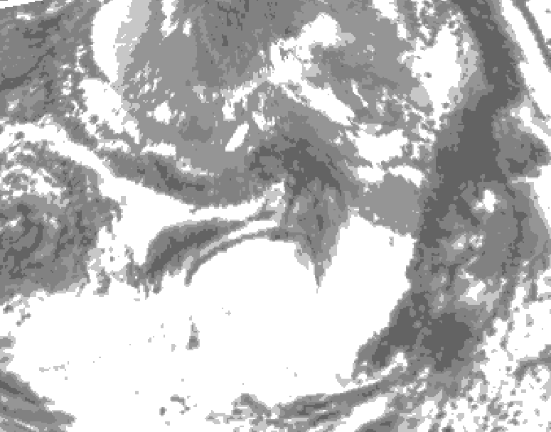 GDPS total cloud 138 hour forecast chart for Canada based on 2025/05/03 0000Z data