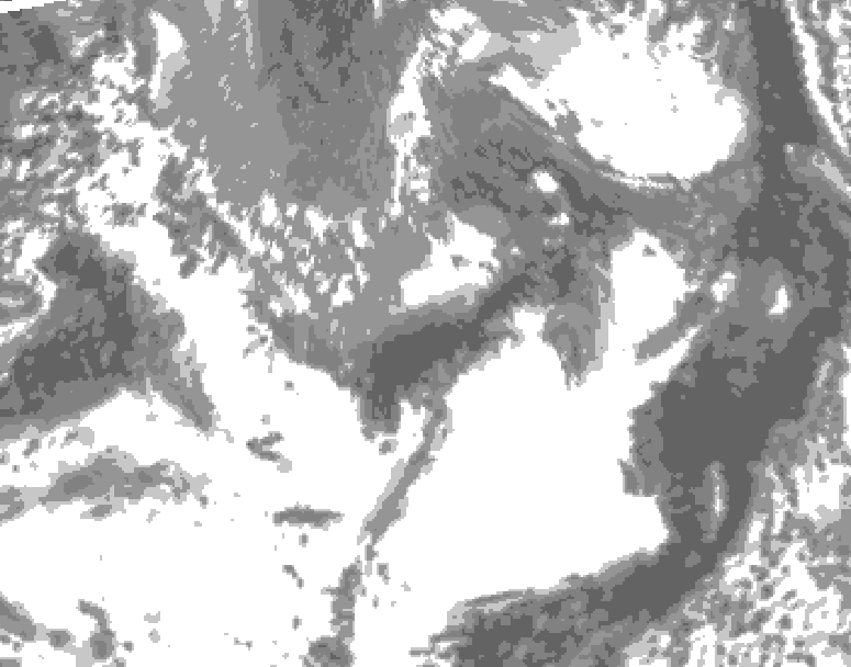 GDPS total cloud 144 hour forecast chart for Canada based on 2025/05/03 1200Z data