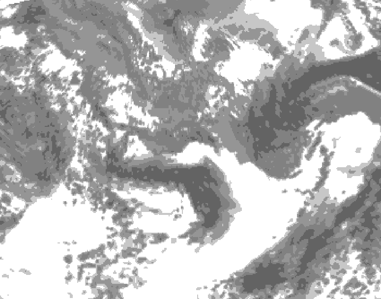 GDPS total cloud 204 hour forecast chart for Canada based on 2025/05/03 1200Z data