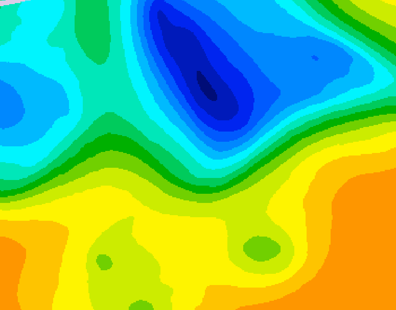GDPS 500 millibar geopotential height 066 hour forecast chart for Canada based on 2025/05/04 0000Z data