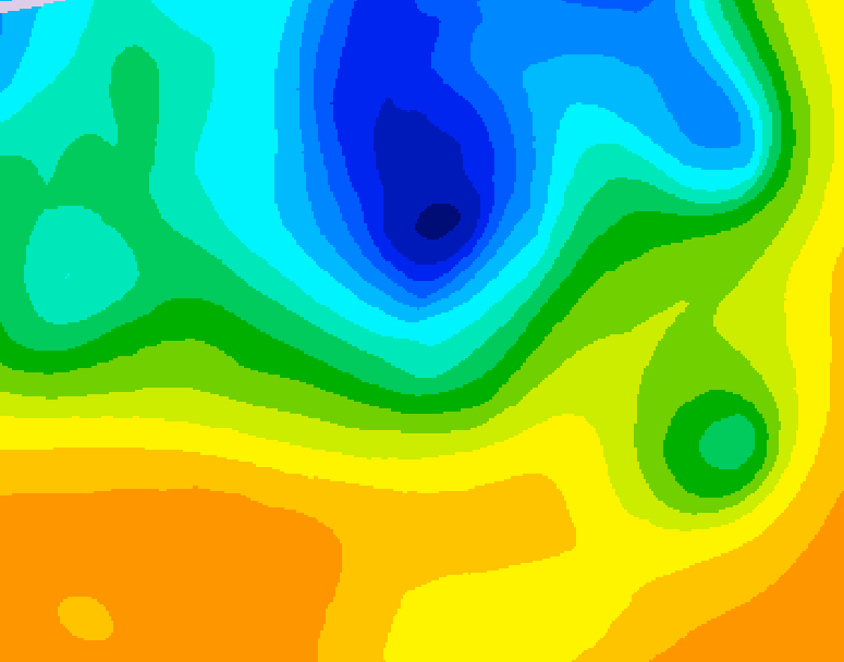 GDPS 500 millibar geopotential height 144 hour forecast chart for Canada based on 2025/05/04 0000Z data