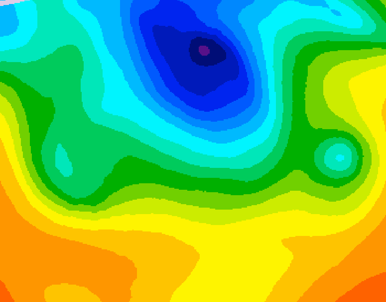 GDPS 500 millibar geopotential height 168 hour forecast chart for Canada based on 2025/05/04 0000Z data