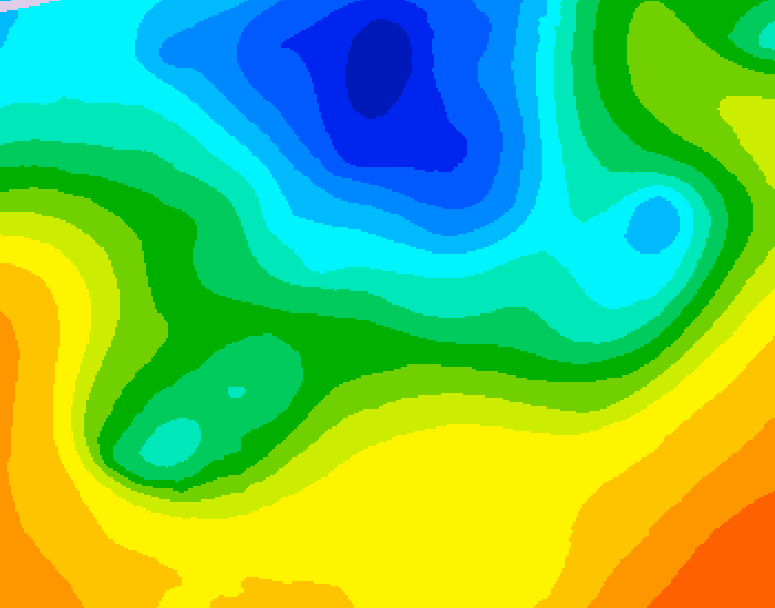 GDPS 500 millibar geopotential height 192 hour forecast chart for Canada based on 2025/05/04 0000Z data