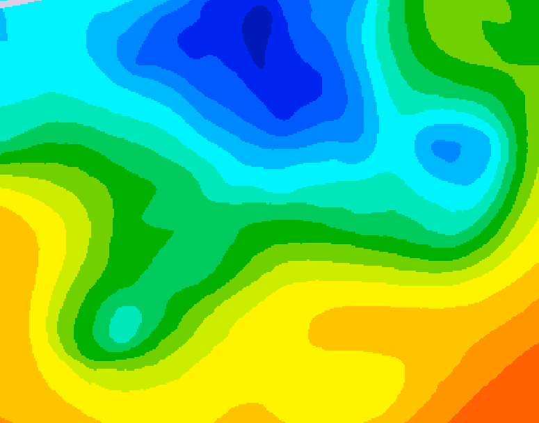 GDPS 500 millibar geopotential height 204 hour forecast chart for Canada based on 2025/05/04 0000Z data