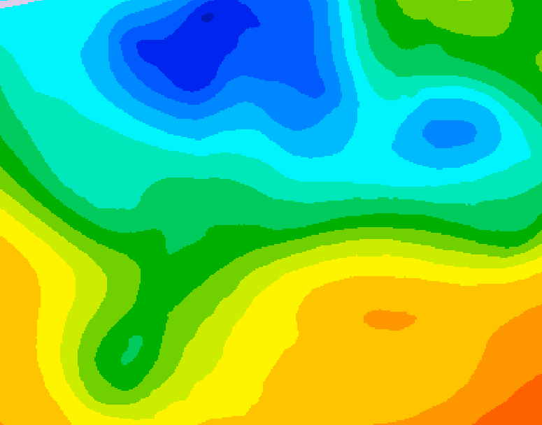 GDPS 500 millibar geopotential height 228 hour forecast chart for Canada based on 2025/05/04 0000Z data
