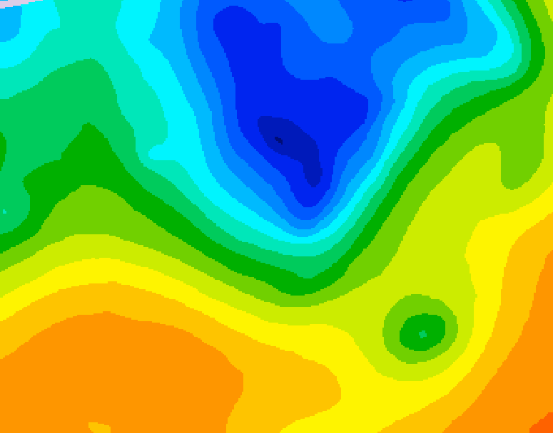 GDPS 500 millibar geopotential height 144 hour forecast chart for Canada based on 2025/05/04 1200Z data