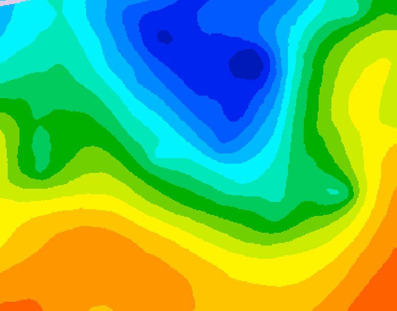 GDPS 500 millibar geopotential height 168 hour forecast chart for Canada based on 2025/05/04 1200Z data