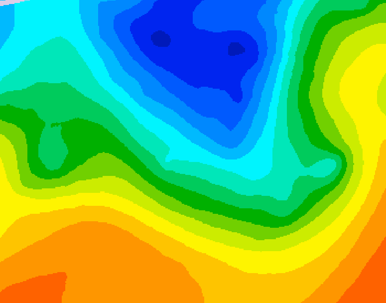 GDPS 500 millibar geopotential height 174 hour forecast chart for Canada based on 2025/05/04 1200Z data