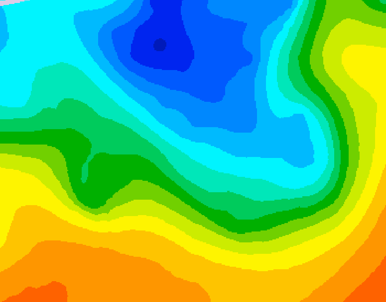 GDPS 500 millibar geopotential height 192 hour forecast chart for Canada based on 2025/05/04 1200Z data