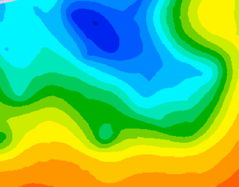 GDPS 500 millibar geopotential height 216 hour forecast chart for Canada based on 2025/05/04 1200Z data