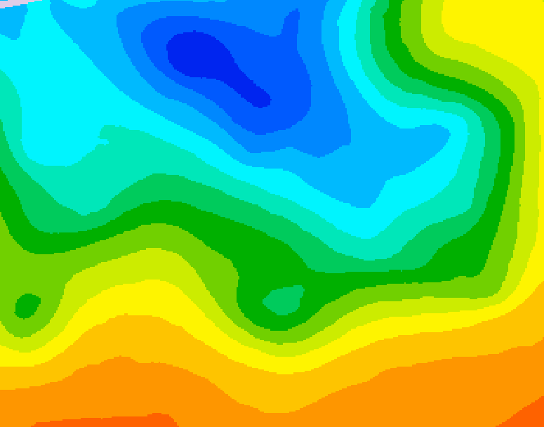 GDPS 500 millibar geopotential height 228 hour forecast chart for Canada based on 2025/05/04 1200Z data