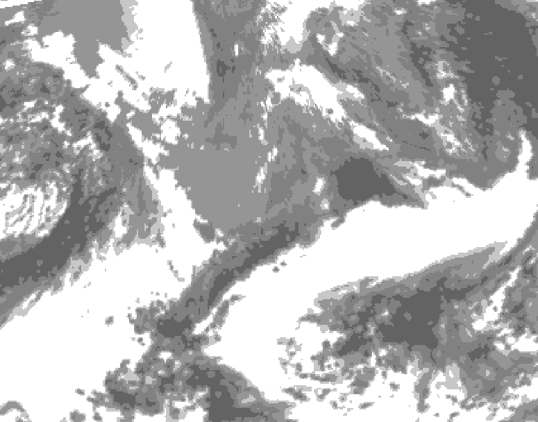 GDPS total cloud 048 hour forecast chart for Canada based on 2025/05/04 0000Z data