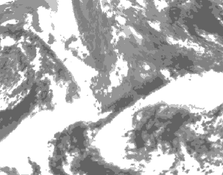 GDPS total cloud 048 hour forecast chart for Canada based on 2025/05/04 1200Z data
