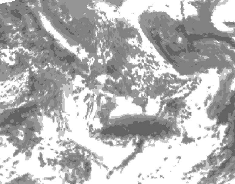 GDPS total cloud 228 hour forecast chart for Canada based on 2025/05/04 1200Z data
