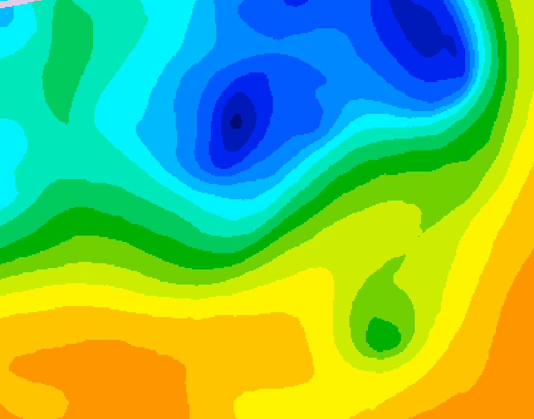 GDPS 500 millibar geopotential height 108 hour forecast chart for Canada based on 2025/05/05 0000Z data