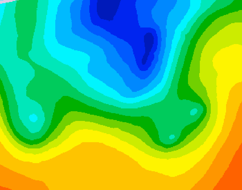 GDPS 500 millibar geopotential height 156 hour forecast chart for Canada based on 2025/05/05 0000Z data