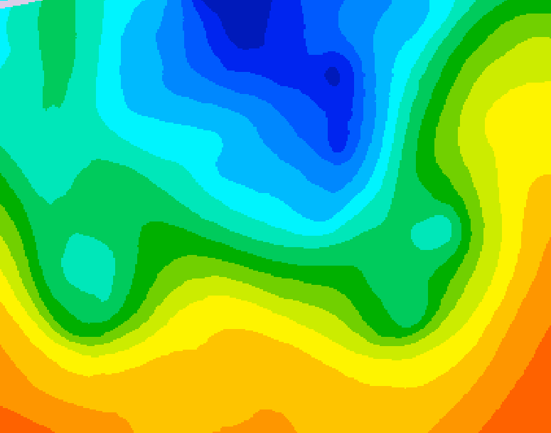 GDPS 500 millibar geopotential height 162 hour forecast chart for Canada based on 2025/05/05 0000Z data