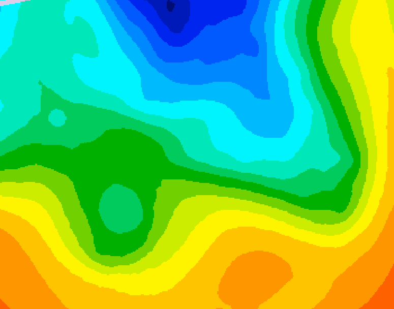 GDPS 500 millibar geopotential height 192 hour forecast chart for Canada based on 2025/05/05 0000Z data