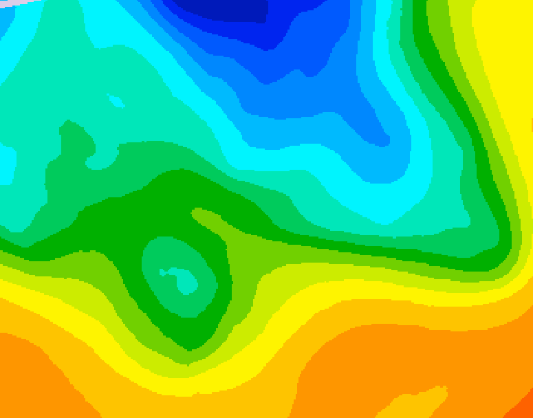 GDPS 500 millibar geopotential height 204 hour forecast chart for Canada based on 2025/05/05 0000Z data