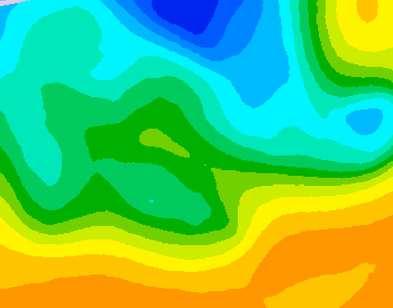 GDPS 500 millibar geopotential height 234 hour forecast chart for Canada based on 2025/05/05 0000Z data
