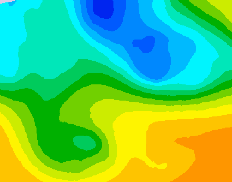 GDPS 500 millibar geopotential height 240 hour forecast chart for Canada based on 2025/05/05 1200Z data