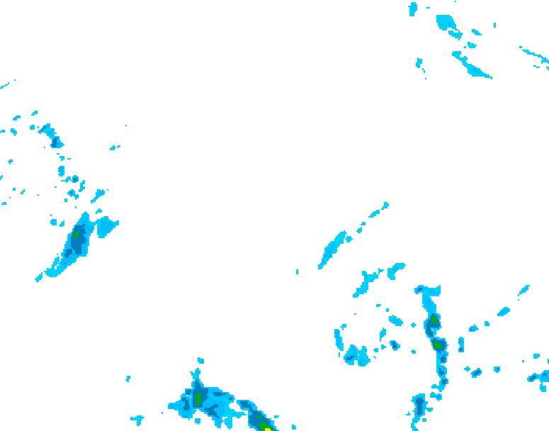 GDPS precipitation 030 hour forecast chart for Canada based on 2025/05/05 1200Z data