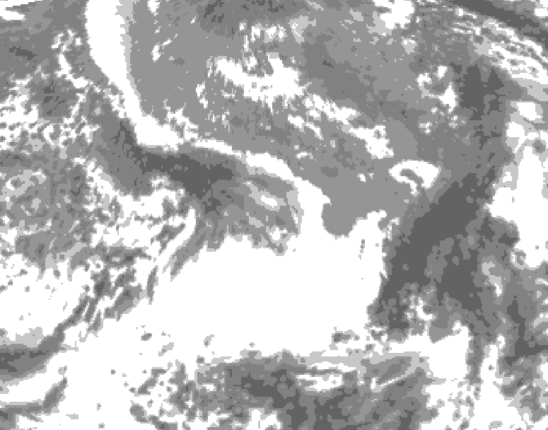GDPS total cloud 060 hour forecast chart for Canada based on 2025/05/05 1200Z data