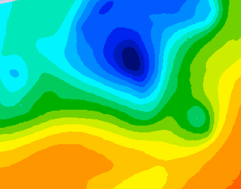 GDPS 500 millibar geopotential height 108 hour forecast chart for Canada based on 2025/05/06 0000Z data