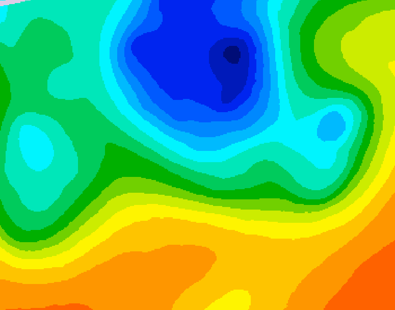 GDPS 500 millibar geopotential height 138 hour forecast chart for Canada based on 2025/05/06 0000Z data