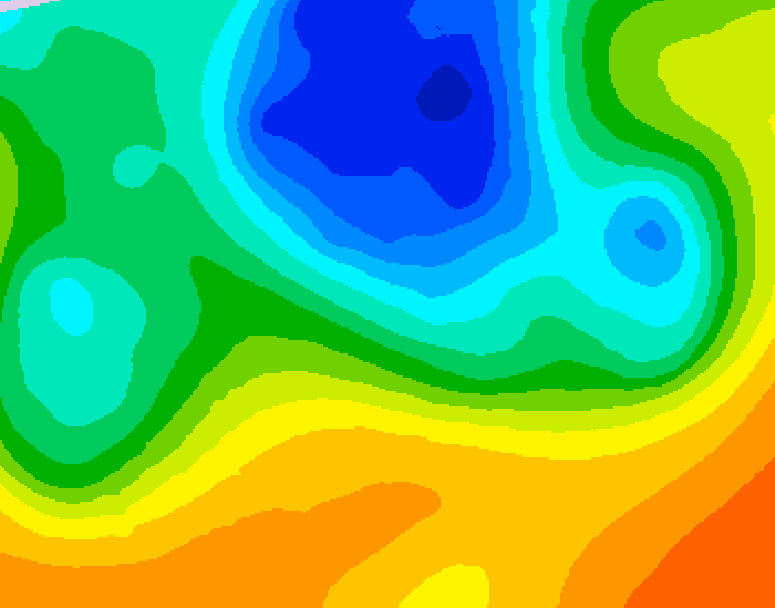 GDPS 500 millibar geopotential height 144 hour forecast chart for Canada based on 2025/05/06 0000Z data