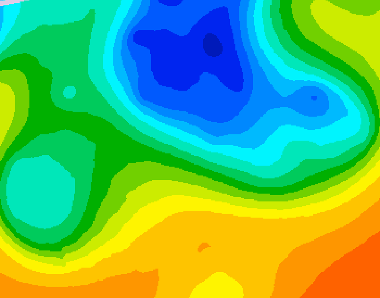 GDPS 500 millibar geopotential height 156 hour forecast chart for Canada based on 2025/05/06 0000Z data