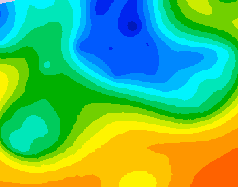 GDPS 500 millibar geopotential height 168 hour forecast chart for Canada based on 2025/05/06 0000Z data