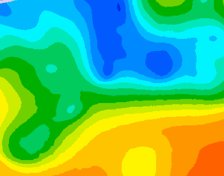 GDPS 500 millibar geopotential height 192 hour forecast chart for Canada based on 2025/05/06 0000Z data