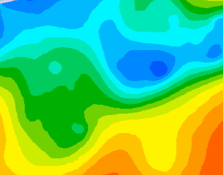 GDPS 500 millibar geopotential height 234 hour forecast chart for Canada based on 2025/05/06 0000Z data